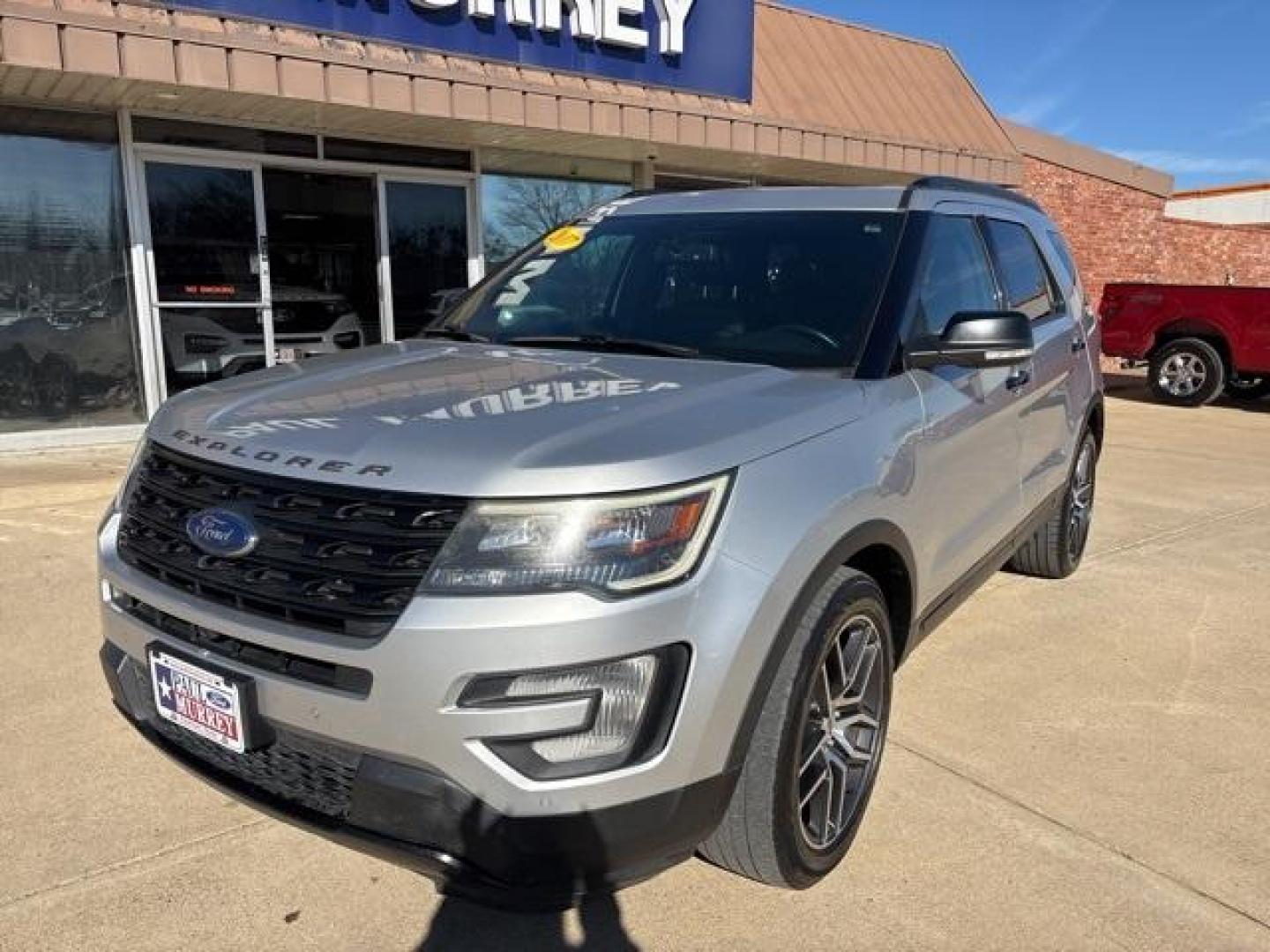 2017 Ingot Silver /Ebony Black W/Red Accent Ford Explorer Sport (1FM5K8GT3HG) with an 3.5L V6 engine, Automatic transmission, located at 1105 E Mulberry, Kaufman, TX, 75142, (972) 962-2151, 32.589550, -96.300926 - Ingot Silver 2017 Ford Explorer 4D Sport Utility Sport 4WD 6-Speed Automatic with Select-Shift 3.5L V6 4WD. Priced below KBB Fair Purchase Price!<br><br><br>Awards:<br> * 2017 KBB.com 10 Most Awarded Brands * 2017 KBB.com Brand Image Awards<br>Please call Paul Murrey Ford Inc. In Kaufman Texas A - Photo#1