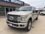 2018 White Gold Metallic /Black Ford F-350SD Platinum (1FT8W3BT5JE) with an Power Stroke 6.7L V8 DI 32V OHV Turbodiesel engine, Automatic transmission, located at 1105 E Mulberry, Kaufman, TX, 75142, (972) 962-2151, 32.589550, -96.300926 - White Gold Metallic 2018 Ford F-350SD 4D Crew Cab Platinum 4WD TorqShift 6-Speed Automatic Power Stroke 6.7L V8 DI 32V OHV Turbodiesel 4WD, ABS brakes, Alloy wheels, Compass, Electronic Stability Control, Front dual zone A/C, Heated door mirrors, Heated front seats, Heated rear seats, Illuminated en - Photo#1