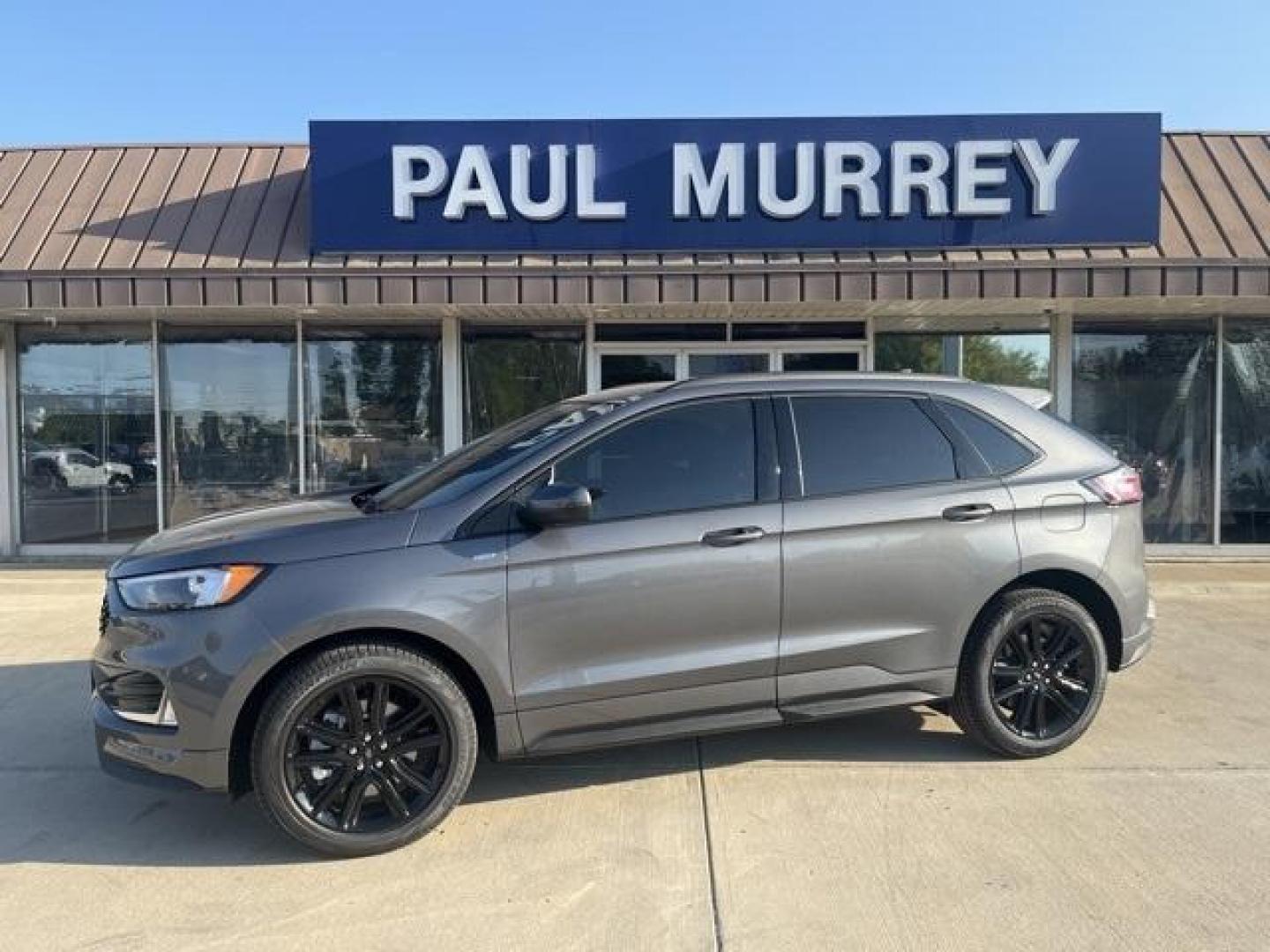 2024 Carbonized Gray Metallic /Ebony Ford Edge ST Line (2FMPK4J98RB) with an EcoBoost 2.0L I4 GTDi DOHC Turbocharged VCT engine, Automatic transmission, located at 1105 E Mulberry, Kaufman, TX, 75142, (972) 962-2151, 32.589550, -96.300926 - Carbonized Gray Metallic 2024 Ford Edge 4D Sport Utility ST Line AWD 8-Speed Automatic EcoBoost 2.0L I4 GTDi DOHC Turbocharged VCT AWD.<br><br>21/28 City/Highway MPG<br><br><br>Please call Paul Murrey Ford Inc. In Kaufman Texas A Family Dealership Since 1952 Serving the Dallas Fort Worth and East Te - Photo#0