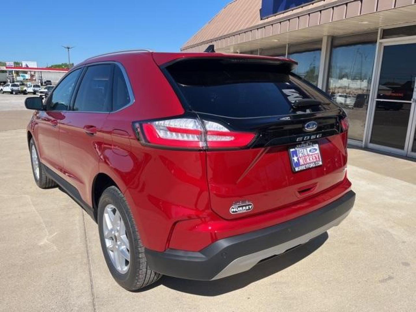 2024 Rapid Red Metallic Tinted Clearcoat /Ebony Ford Edge (2FMPK4J99RB) with an EcoBoost 2.0L I4 GTDi DOHC Turbocharged VCT engine, Automatic transmission, located at 1105 E Mulberry, Kaufman, TX, 75142, (972) 962-2151, 32.589550, -96.300926 - Rapid Red Metallic Tinted Clearcoat 2024 Ford Edge 4D Sport Utility AWD 8-Speed Automatic EcoBoost 2.0L I4 GTDi DOHC Turbocharged VCT AWD.<br><br>21/28 City/Highway MPG<br><br><br>Please call Paul Murrey Ford Inc. In Kaufman Texas A Family Dealership Since 1952 Serving the Dallas Fort Worth and East - Photo#3