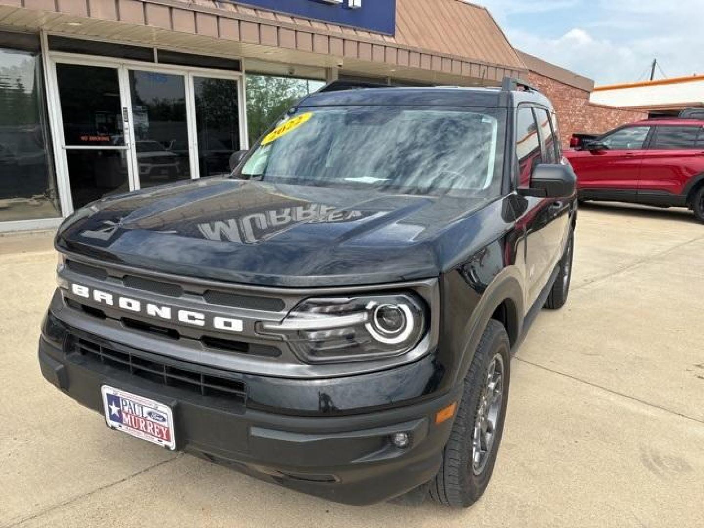 2022 Shadow Black /Ebony Ford Bronco Sport Big Bend (3FMCR9B62NR) with an 1.5L EcoBoost engine, Automatic transmission, located at 1105 E Mulberry, Kaufman, TX, 75142, (972) 962-2151, 32.589550, -96.300926 - Shadow Black 2022 Ford Bronco Sport 4D Sport Utility Big Bend 4WD 8-Speed Automatic 1.5L EcoBoost Priced below KBB Fair Purchase Price!<br><br><br>25/28 City/Highway MPG<br><br><br>Please call Paul Murrey Ford Inc. In Kaufman Texas A Family Dealership Since 1952 Serving the Dallas Fort Worth and Eas - Photo#1