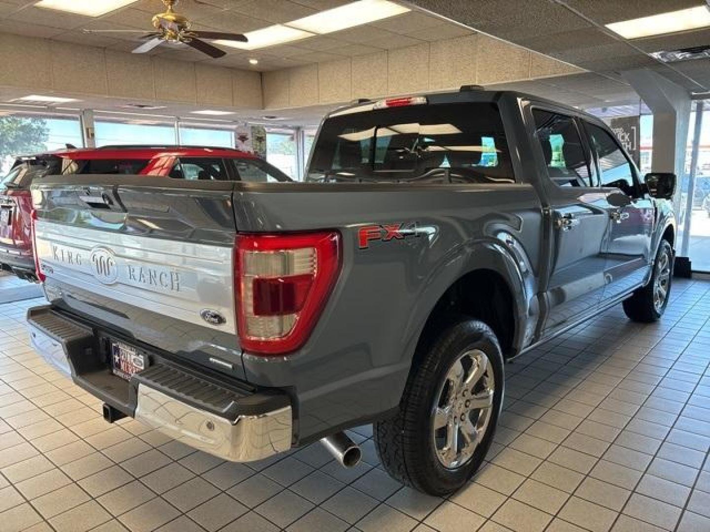 2023 Azure Gray Metallic Tri-Coat /Java Ford F-150 King Ranch (1FTFW1E82PF) with an 3.5L V6 EcoBoost engine, Automatic transmission, located at 1105 E Mulberry, Kaufman, TX, 75142, (972) 962-2151, 32.589550, -96.300926 - Azure Gray Metallic Tri-Coat 2023 Ford F-150 4D SuperCrew King Ranch 4WD 10-Speed Automatic 3.5L V6 EcoBoost 4WD.<br><br><br>Please call Paul Murrey Ford Inc. In Kaufman Texas A Family Dealership Since 1952 Serving the Dallas Fort Worth and East Texas areas for over 70 years. Please call 972-962-215 - Photo#4