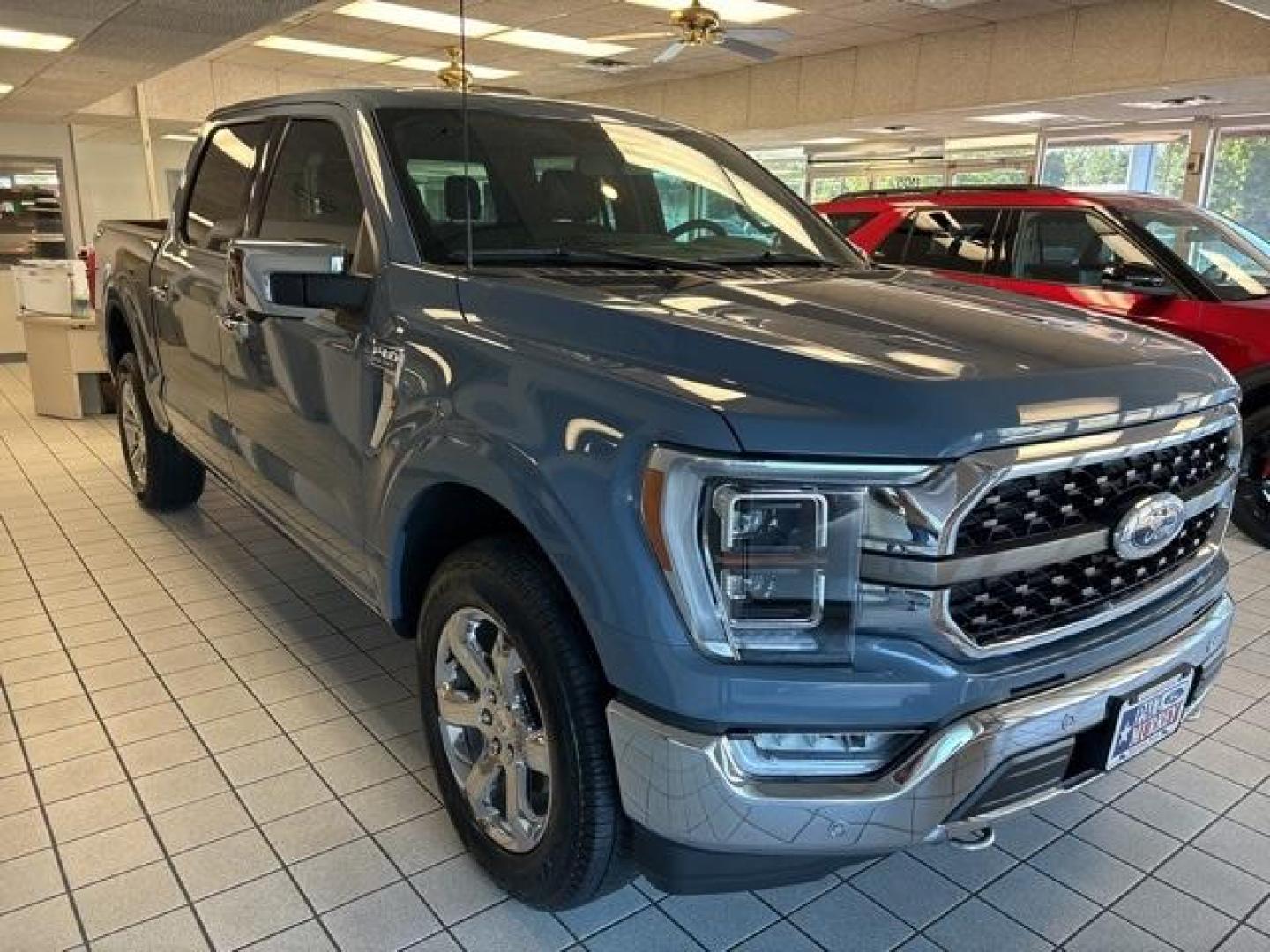 2023 Azure Gray Metallic Tri-Coat /Java Ford F-150 King Ranch (1FTFW1E82PF) with an 3.5L V6 EcoBoost engine, Automatic transmission, located at 1105 E Mulberry, Kaufman, TX, 75142, (972) 962-2151, 32.589550, -96.300926 - Azure Gray Metallic Tri-Coat 2023 Ford F-150 4D SuperCrew King Ranch 4WD 10-Speed Automatic 3.5L V6 EcoBoost 4WD.<br><br><br>Please call Paul Murrey Ford Inc. In Kaufman Texas A Family Dealership Since 1952 Serving the Dallas Fort Worth and East Texas areas for over 70 years. Please call 972-962-215 - Photo#5