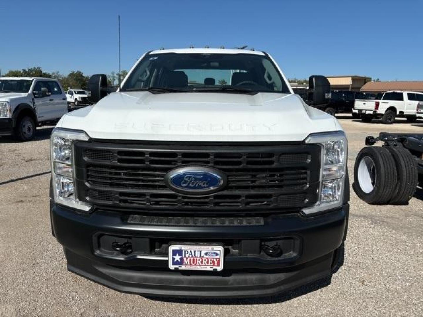 2024 Oxford White /Dark Slate Ford F-550SD (1FD0W5HT6RE) with an Power Stroke 6.7L V8 DI 32V OHV Turbodiesel engine, Automatic transmission, located at 1105 E Mulberry, Kaufman, TX, 75142, (972) 962-2151, 32.589550, -96.300926 - Oxford White 2024 Ford F-550SD 4D Crew Cab/Chassis DRW 4WD 10-Speed Automatic Power Stroke 6.7L V8 DI 32V OHV Turbodiesel 4WD.<br><br><br>Please call Paul Murrey Ford Inc. In Kaufman Texas A Family Dealership Since 1952 Serving the Dallas Fort Worth and East Texas areas for over 70 years. Please cal - Photo#1