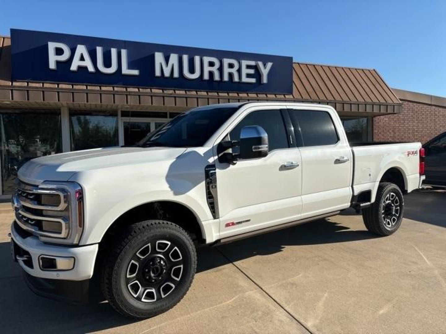 2024 Star White Metallic Tri-Coat /Black Onyx Ford F-250SD Platinum (1FT8W2BM1RE) with an 6.7L High Output Power Stroke V8 Diesel engine, Automatic transmission, located at 1105 E Mulberry, Kaufman, TX, 75142, (972) 962-2151, 32.589550, -96.300926 - Photo#2