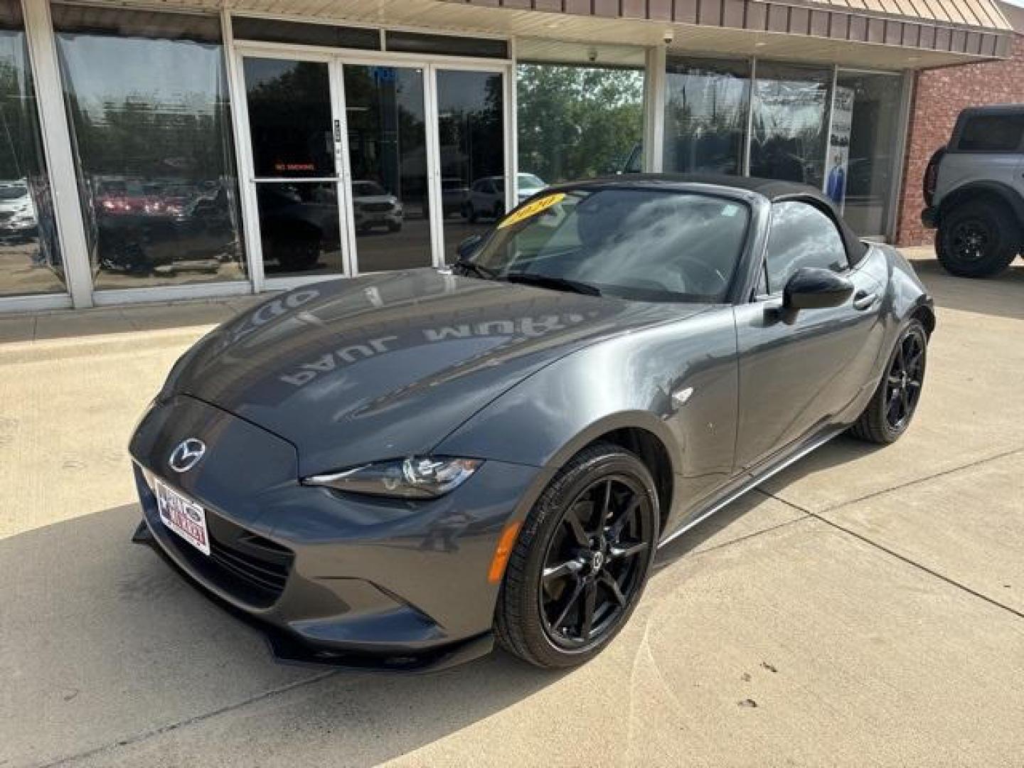 2020 Machine Gray Metallic /Black Mazda MX-5 Miata Club (JM1NDAC71L0) with an 2.0L 4-Cylinder DOHC 16V engine, Manual transmission, located at 1105 E Mulberry, Kaufman, TX, 75142, (972) 962-2151, 32.589550, -96.300926 - Machine Gray Metallic 2020 Mazda MX-5 Miata 2D Convertible Club RWD 6-Speed Manual 2.0L 4-Cylinder DOHC 16V Priced below KBB Fair Purchase Price!<br><br><br>26/34 City/Highway MPG<br><br><br>Please call Paul Murrey Ford Inc. In Kaufman Texas A Family Dealership Since 1952 Serving the Dallas Fort Wor - Photo#1