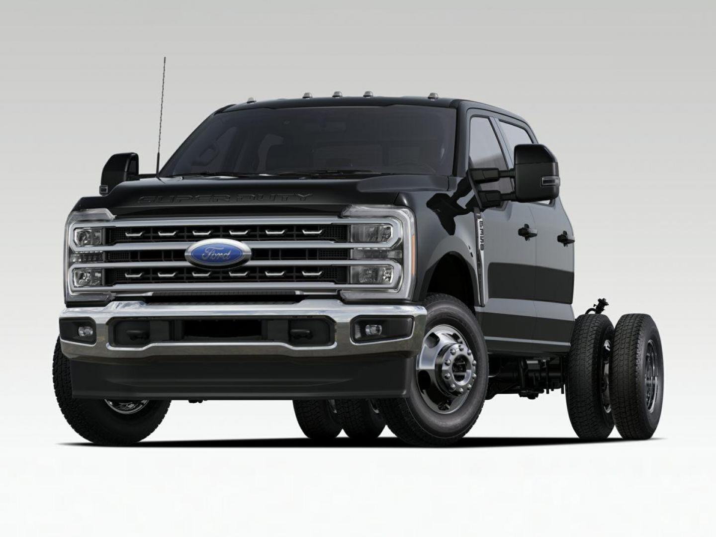 2024 Agate Black Metallic /Dark Slate Ford F-350SD (1FD8W3HT9RE) with an Power Stroke 6.7L V8 DI 32V OHV Turbodiesel engine, Automatic transmission, located at 1105 E Mulberry, Kaufman, TX, 75142, (972) 962-2151, 32.589550, -96.300926 - Black 2024 Ford F-350SD 4D Crew Cab/Chassis DRW 4WD 10-Speed Automatic Power Stroke 6.7L V8 DI 32V OHV Turbodiesel 4WD.<br><br>Recent Arrival!<br><br><br>Please call Paul Murrey Ford Inc. In Kaufman Texas A Family Dealership Since 1952 Serving the Dallas Fort Worth and East Texas areas for over 70 y - Photo#0