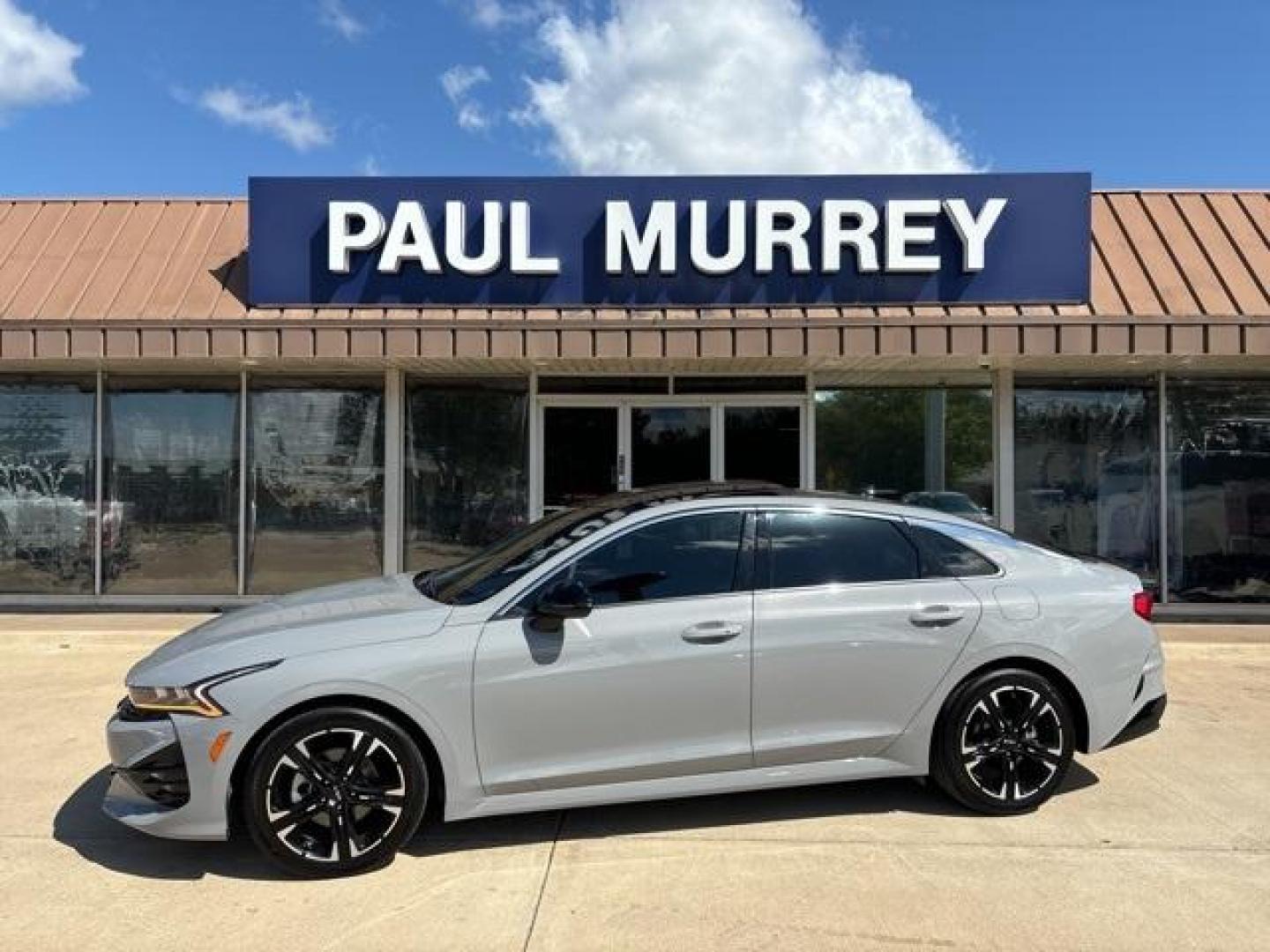 2022 Wolf Gray /Black Kia K5 GT-Line (5XXG64J24NG) with an I4 engine, Automatic transmission, located at 1105 E Mulberry, Kaufman, TX, 75142, (972) 962-2151, 32.589550, -96.300926 - Wolf Gray 2022 Kia K5 4D Sedan GT-Line FWD 8-Speed Automatic I4<br><br><br>27/37 City/Highway MPG<br><br><br>Please call Paul Murrey Ford Inc. In Kaufman Texas A Family Dealership Since 1952 Serving the Dallas Fort Worth and East Texas areas for over 70 years. Please call 972-962-2151 www.murreyford - Photo#0