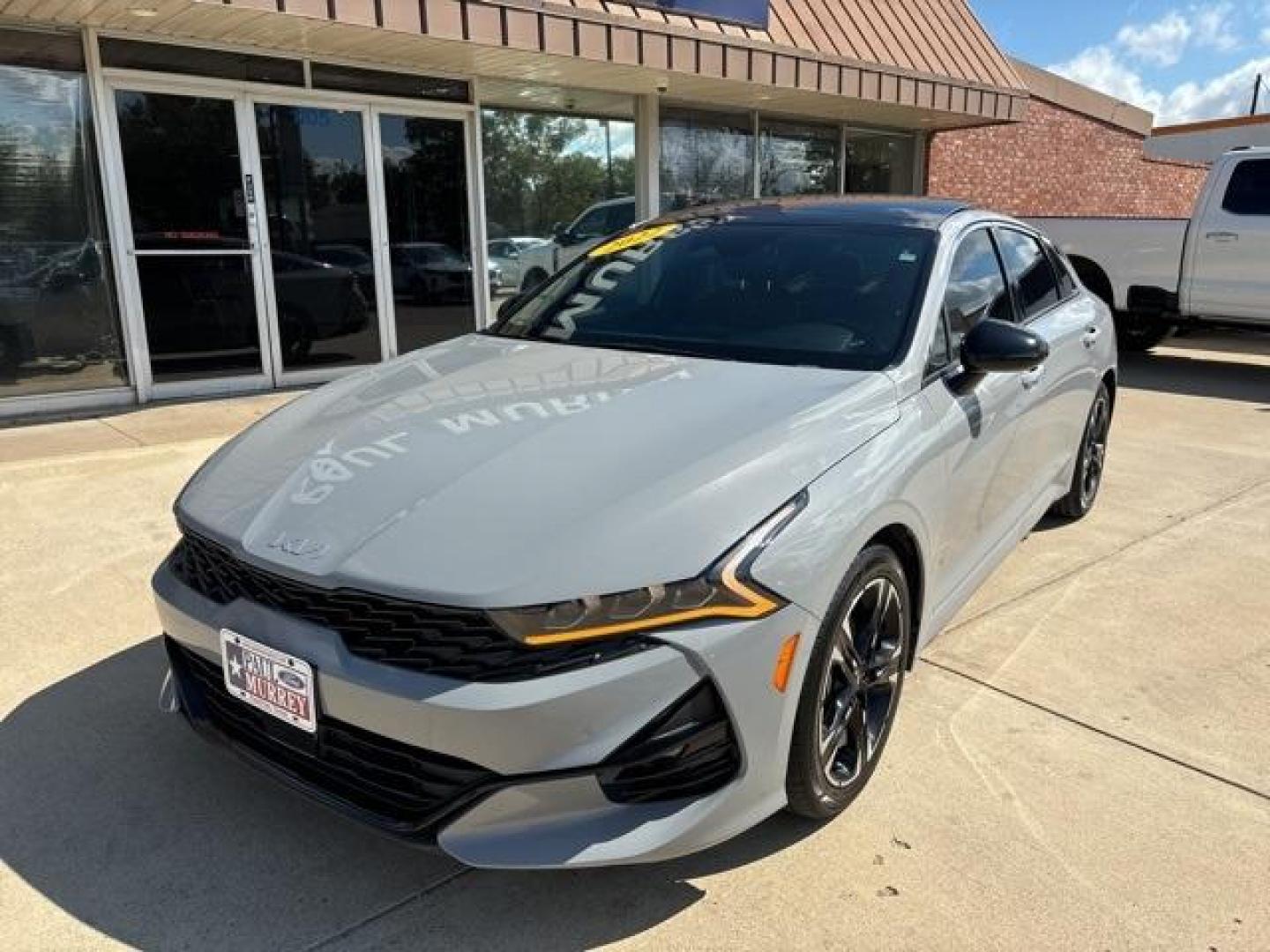 2022 Wolf Gray /Black Kia K5 GT-Line (5XXG64J24NG) with an I4 engine, Automatic transmission, located at 1105 E Mulberry, Kaufman, TX, 75142, (972) 962-2151, 32.589550, -96.300926 - Wolf Gray 2022 Kia K5 4D Sedan GT-Line FWD 8-Speed Automatic I4<br><br><br>27/37 City/Highway MPG<br><br><br>Please call Paul Murrey Ford Inc. In Kaufman Texas A Family Dealership Since 1952 Serving the Dallas Fort Worth and East Texas areas for over 70 years. Please call 972-962-2151 www.murreyford - Photo#1