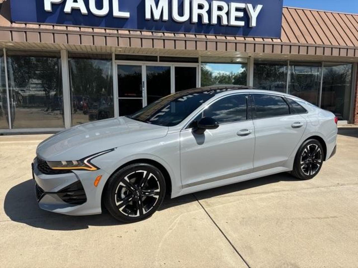 2022 Wolf Gray /Black Kia K5 GT-Line (5XXG64J24NG) with an I4 engine, Automatic transmission, located at 1105 E Mulberry, Kaufman, TX, 75142, (972) 962-2151, 32.589550, -96.300926 - Wolf Gray 2022 Kia K5 4D Sedan GT-Line FWD 8-Speed Automatic I4<br><br><br>27/37 City/Highway MPG<br><br><br>Please call Paul Murrey Ford Inc. In Kaufman Texas A Family Dealership Since 1952 Serving the Dallas Fort Worth and East Texas areas for over 70 years. Please call 972-962-2151 www.murreyford - Photo#2