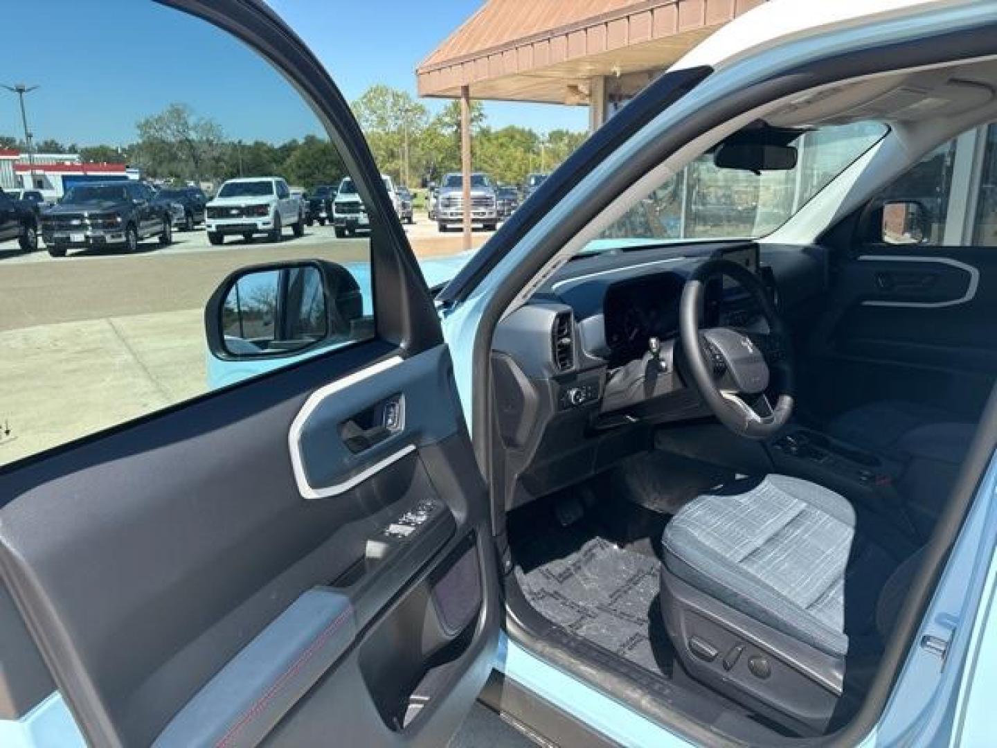 2024 Robins Egg Blue /Navy Pier Ford Bronco Sport Heritage (3FMCR9G63RR) with an 1.5L EcoBoost engine, Automatic transmission, located at 1105 E Mulberry, Kaufman, TX, 75142, (972) 962-2151, 32.589550, -96.300926 - Robins Egg Blue 2024 Ford Bronco Sport 4D Sport Utility Heritage 4WD 8-Speed Automatic 1.5L EcoBoost<br><br>25/29 City/Highway MPG<br><br><br>Please call Paul Murrey Ford Inc. In Kaufman Texas A Family Dealership Since 1952 Serving the Dallas Fort Worth and East Texas areas for over 70 years. Please - Photo#9