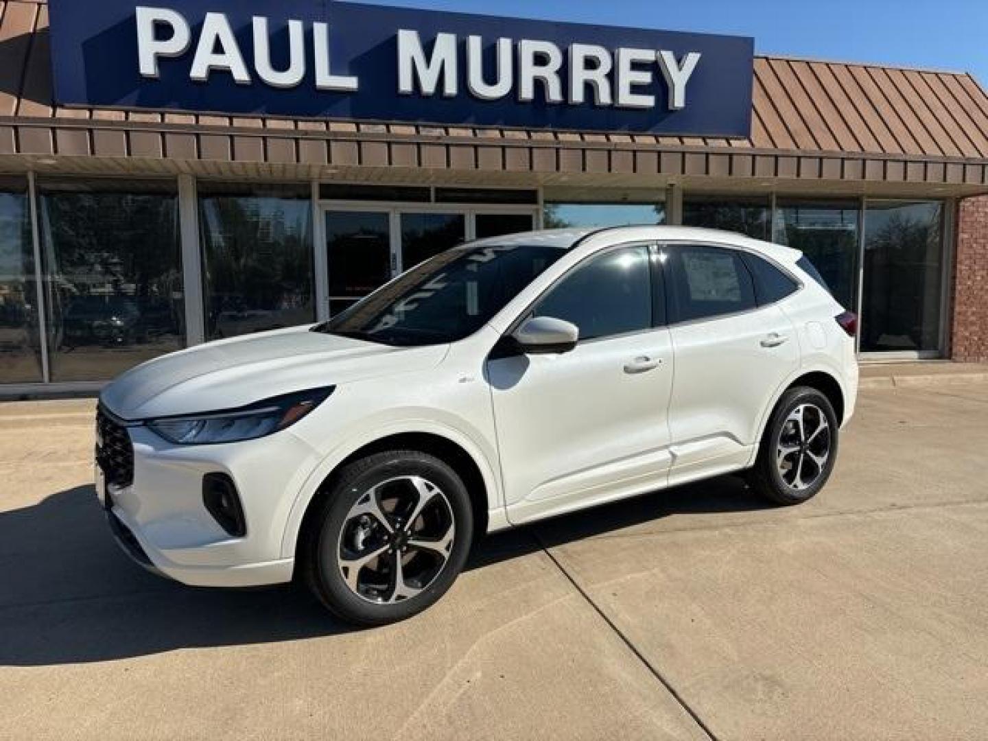 2024 Star White Metallic Tri-Coat /Ebony W/Red Stitch Ford Escape ST-Line Select (1FMCU9NA7RU) with an EcoBoost 2.0L I4 GTDi DOHC Turbocharged VCT engine, Automatic transmission, located at 1105 E Mulberry, Kaufman, TX, 75142, (972) 962-2151, 32.589550, -96.300926 - Star White Metallic Tri-Coat 2024 Ford Escape 4D Sport Utility ST-Line Select AWD 8-Speed Automatic EcoBoost 2.0L I4 GTDi DOHC Turbocharged VCT AWD.<br><br>23/31 City/Highway MPG<br><br><br>Please call Paul Murrey Ford Inc. In Kaufman Texas A Family Dealership Since 1952 Serving the Dallas Fort Wort - Photo#2