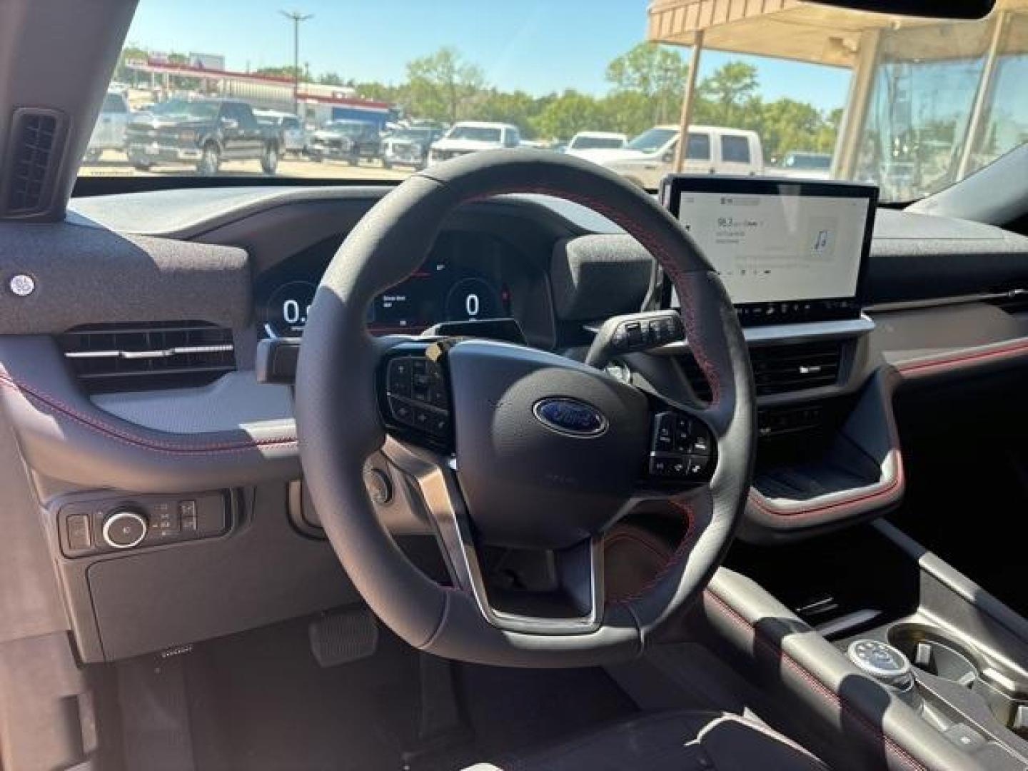 2025 Carbonized Gray Metallic /Onyx Ford Explorer ST-Line (1FMUK7KH0SG) with an 2.3L EcoBoost I-4 engine, Automatic transmission, located at 1105 E Mulberry, Kaufman, TX, 75142, (972) 962-2151, 32.589550, -96.300926 - Carbonized Gray Metallic 2025 Ford Explorer 4D Sport Utility ST-Line RWD 10-Speed Automatic 2.3L EcoBoost I-4<br><br>21/28 City/Highway MPG<br><br><br>Please call Paul Murrey Ford Inc. In Kaufman Texas A Family Dealership Since 1952 Serving the Dallas Fort Worth and East Texas areas for over 70 year - Photo#12