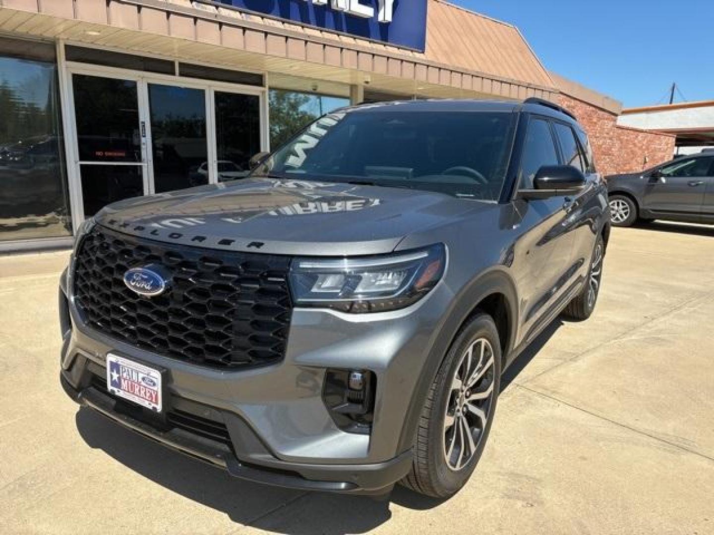 2025 Carbonized Gray Metallic /Onyx Ford Explorer ST-Line (1FMUK7KH0SG) with an 2.3L EcoBoost I-4 engine, Automatic transmission, located at 1105 E Mulberry, Kaufman, TX, 75142, (972) 962-2151, 32.589550, -96.300926 - Carbonized Gray Metallic 2025 Ford Explorer 4D Sport Utility ST-Line RWD 10-Speed Automatic 2.3L EcoBoost I-4<br><br>21/28 City/Highway MPG<br><br><br>Please call Paul Murrey Ford Inc. In Kaufman Texas A Family Dealership Since 1952 Serving the Dallas Fort Worth and East Texas areas for over 70 year - Photo#1