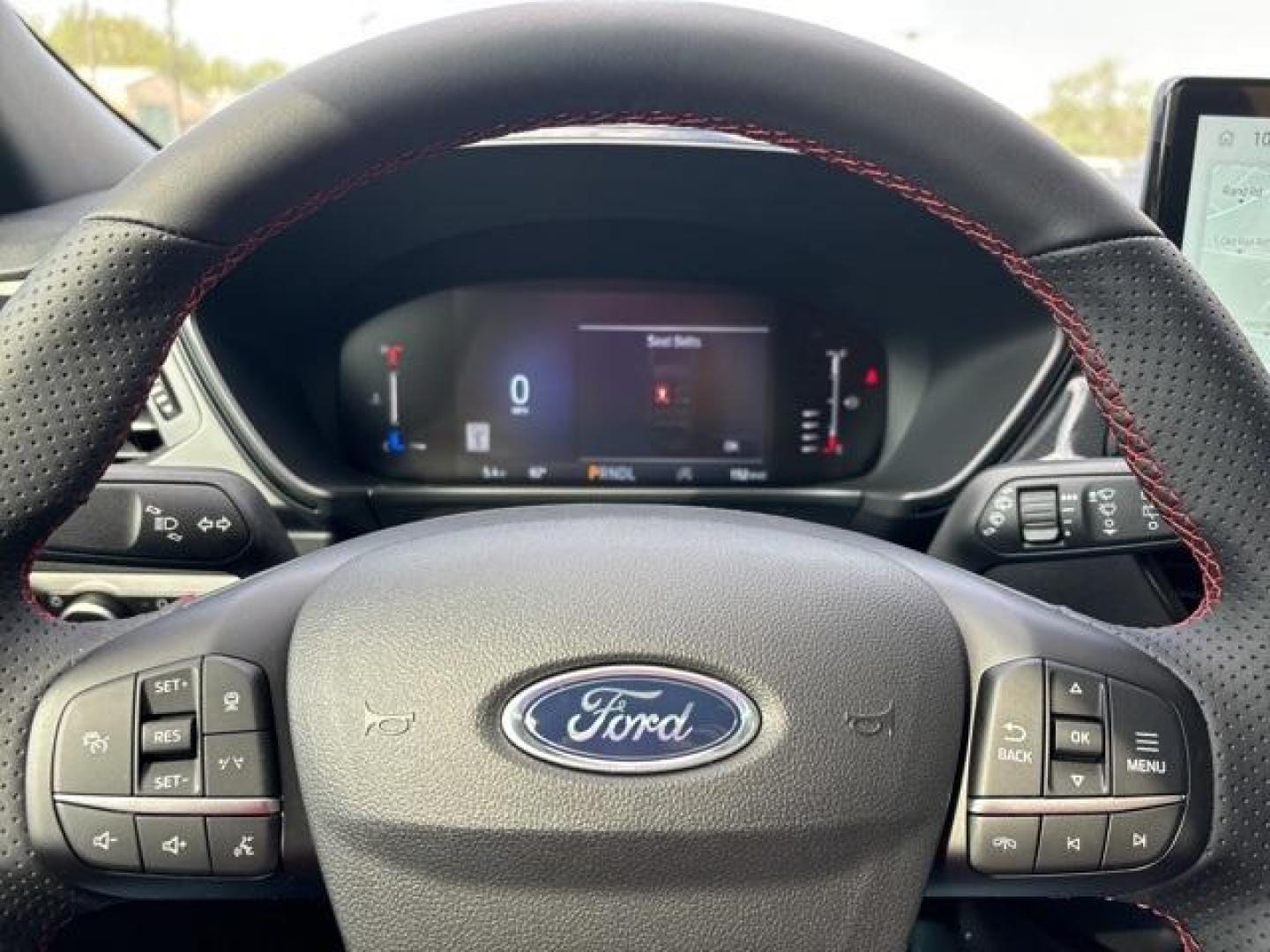 2024 Star White Metallic Tri-Coat /Ebony W/Red Stitch Ford Escape ST-Line (1FMCU0MNXRU) with an 1.5L EcoBoost engine, Automatic transmission, located at 1105 E Mulberry, Kaufman, TX, 75142, (972) 962-2151, 32.589550, -96.300926 - Star White Metallic Tri-Coat 2024 Ford Escape 4D Sport Utility ST-Line FWD 8-Speed Automatic 1.5L EcoBoost<br><br>Recent Arrival! 27/34 City/Highway MPG<br><br><br>Please call Paul Murrey Ford Inc. In Kaufman Texas A Family Dealership Since 1952 Serving the Dallas Fort Worth and East Texas areas for - Photo#22