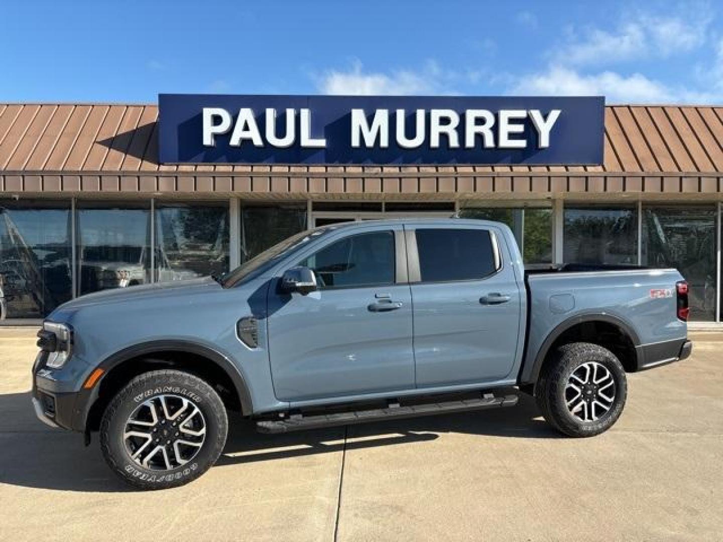 2024 Azure Gray Metallic Tri-Coat /Ebony Interior Trim Ford Ranger Lariat (1FTER4KH8RL) with an EcoBoost 2.3L I4 GTDi DOHC Turbocharged VCT engine, Automatic transmission, located at 1105 E Mulberry, Kaufman, TX, 75142, (972) 962-2151, 32.589550, -96.300926 - Azure Gray Metallic Tri-Coat 2024 Ford Ranger 4D Crew Cab Lariat 4WD 10-Speed Automatic EcoBoost 2.3L I4 GTDi DOHC Turbocharged VCT 4WD.<br><br><br>Please call Paul Murrey Ford Inc. In Kaufman Texas A Family Dealership Since 1952 Serving the Dallas Fort Worth and East Texas areas for over 70 years. - Photo#0