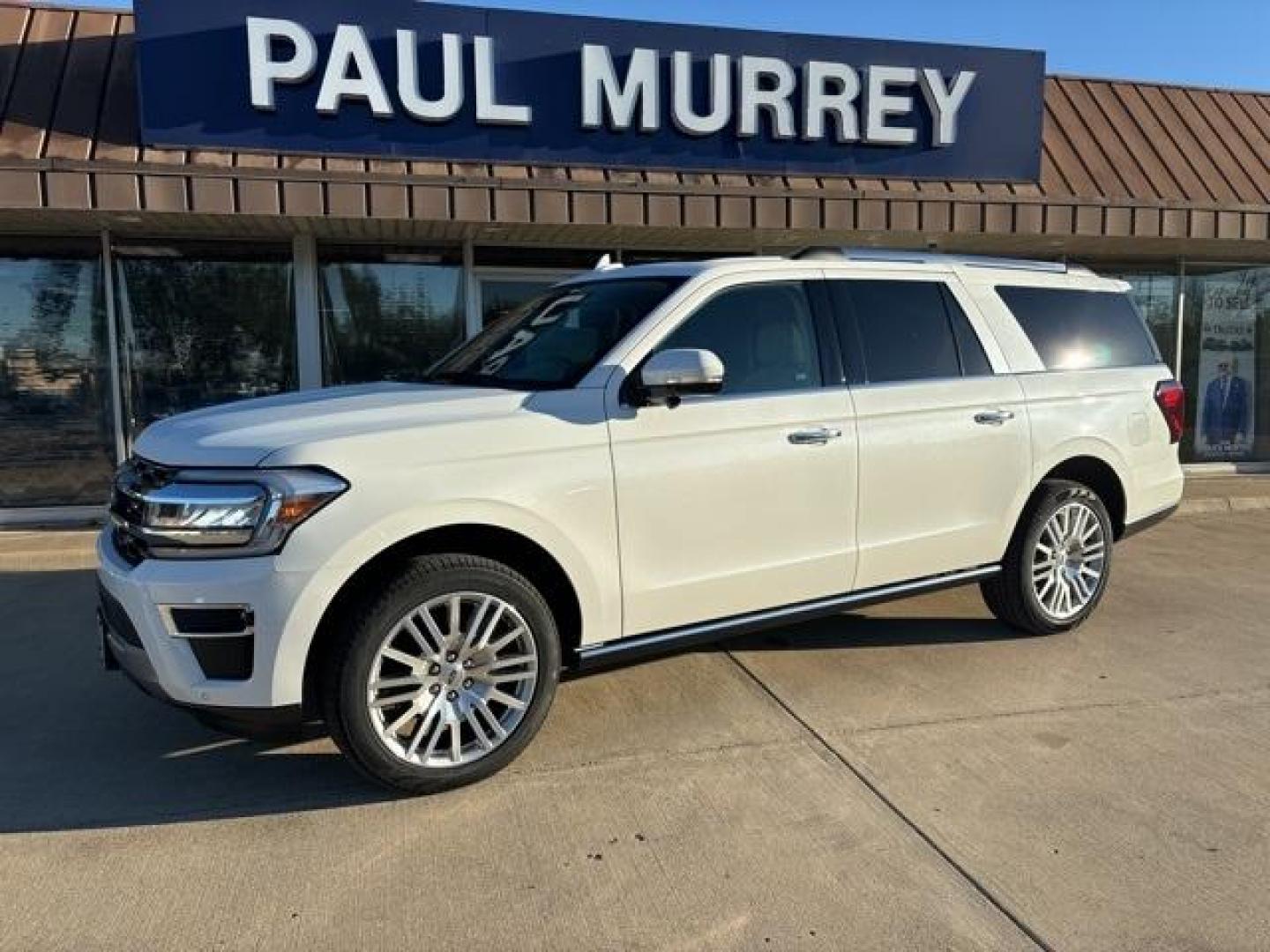 2024 Star White Metallic Tri-Coat /Sandstone Ford Expedition Max Limited (1FMJK1K83RE) with an EcoBoost 3.5L V6 GTDi DOHC 24V Twin Turbocharged engine, Automatic transmission, located at 1105 E Mulberry, Kaufman, TX, 75142, (972) 962-2151, 32.589550, -96.300926 - Star White Metallic Tri-Coat 2024 Ford Expedition Max 4D Sport Utility Limited RWD 10-Speed Automatic EcoBoost 3.5L V6 GTDi DOHC 24V Twin Turbocharged<br><br><br>Please call Paul Murrey Ford Inc. In Kaufman Texas A Family Dealership Since 1952 Serving the Dallas Fort Worth and East Texas areas for o - Photo#2