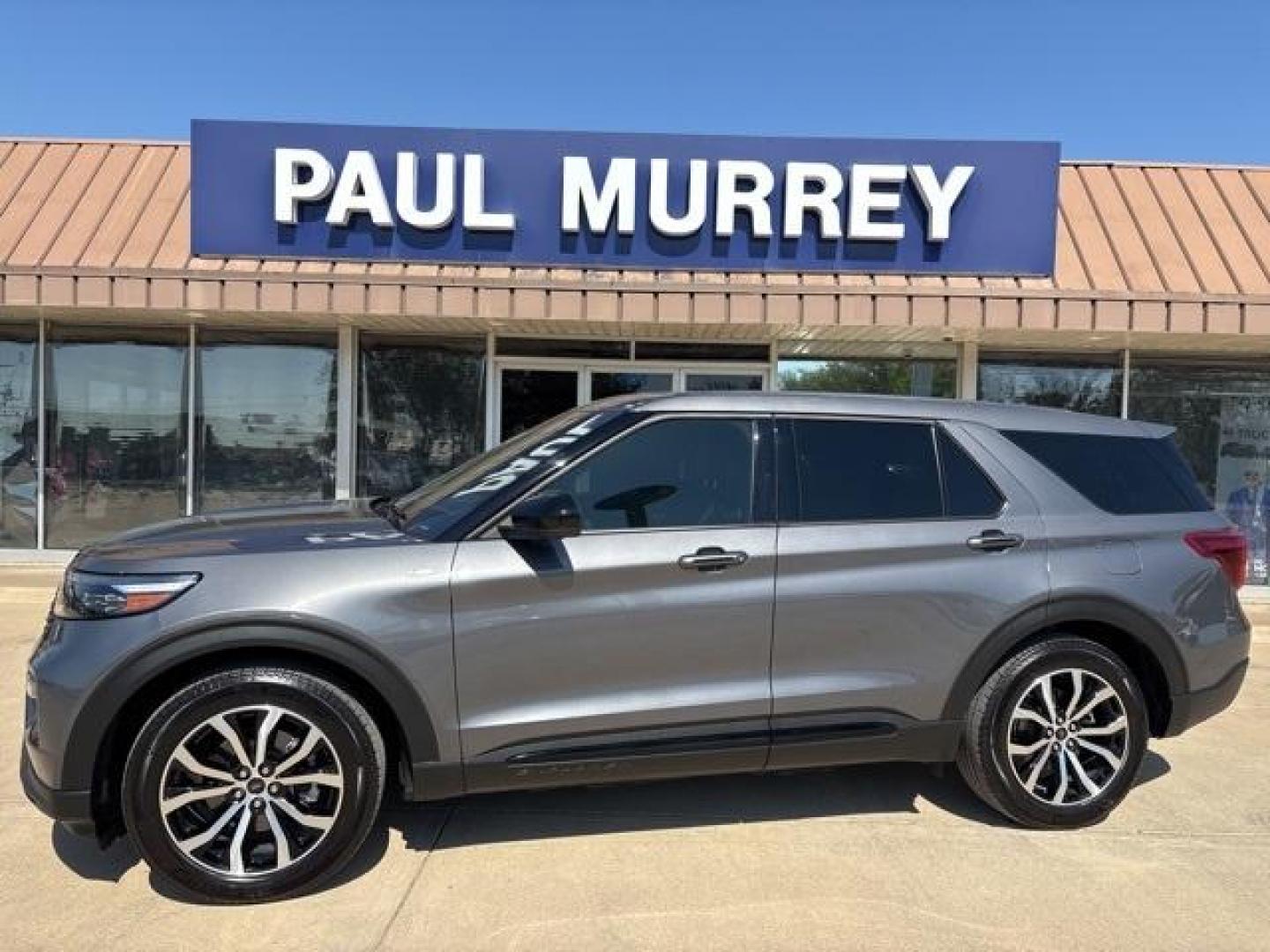 2022 Gray /Ebony Ford Explorer ST-Line (1FMSK7KH2NG) with an 2.3L EcoBoost I-4 engine, Automatic transmission, located at 1105 E Mulberry, Kaufman, TX, 75142, (972) 962-2151, 32.589550, -96.300926 - Gray 2022 Ford Explorer 4D Sport Utility ST-Line RWD 10-Speed Automatic 2.3L EcoBoost I-4 Priced below KBB Fair Purchase Price!<br><br><br>Recent Arrival! Odometer is 24392 miles below market average! 21/28 City/Highway MPG<br><br><br>Please call Paul Murrey Ford Inc. In Kaufman Texas A Family Deale - Photo#0