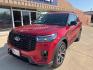 2025 Rapid Red Metallic Tinted Clearcoat /Onyx Interior Ford Explorer ST-Line (1FMUK7KHXSG) with an 2.3L EcoBoost I-4 engine, Automatic transmission, located at 1105 E Mulberry, Kaufman, TX, 75142, (972) 962-2151, 32.589550, -96.300926 - Red Metallic 2025 Ford Explorer 4D Sport Utility ST-Line RWD 10-Speed Automatic 2.3L EcoBoost I-4<br><br>21/28 City/Highway MPG<br><br><br>Please call Paul Murrey Ford Inc. In Kaufman Texas A Family Dealership Since 1952 Serving the Dallas Fort Worth and East Texas areas for over 70 years. Please ca - Photo#1