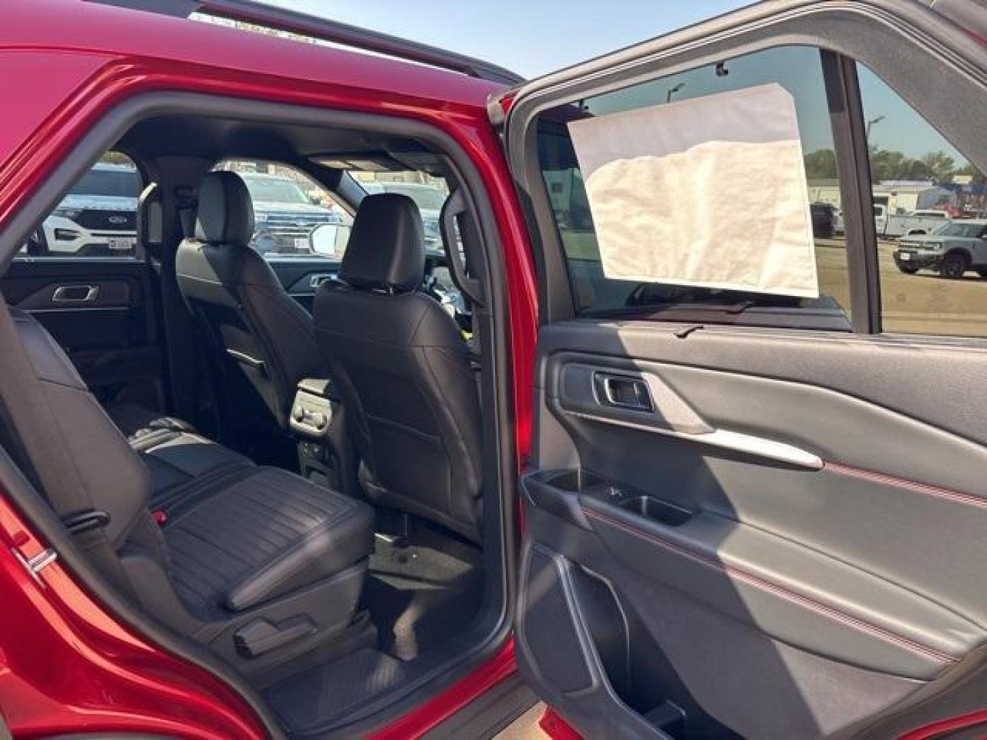 2025 Rapid Red Metallic Tinted Clearcoat /Onyx Interior Ford Explorer ST-Line (1FMUK7KHXSG) with an 2.3L EcoBoost I-4 engine, Automatic transmission, located at 1105 E Mulberry, Kaufman, TX, 75142, (972) 962-2151, 32.589550, -96.300926 - Red Metallic 2025 Ford Explorer 4D Sport Utility ST-Line RWD 10-Speed Automatic 2.3L EcoBoost I-4<br><br>21/28 City/Highway MPG<br><br><br>Please call Paul Murrey Ford Inc. In Kaufman Texas A Family Dealership Since 1952 Serving the Dallas Fort Worth and East Texas areas for over 70 years. Please ca - Photo#22