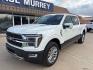 2024 Star White Metallic Tri-Coat Ford F-150 King Ranch (1FTFW6L87RF) with an 3.5L V6 EcoBoost engine, Automatic transmission, located at 1105 E Mulberry, Kaufman, TX, 75142, (972) 962-2151, 32.589550, -96.300926 - White 2024 Ford F-150 4D SuperCrew King Ranch 4WD 10-Speed Automatic 3.5L V6 EcoBoost 4WD.<br><br><br>Please call Paul Murrey Ford Inc. In Kaufman Texas A Family Dealership Since 1952 Serving the Dallas Fort Worth and East Texas areas for over 70 years. Please call 972-962-2151 www.murreyford.com ww - Photo#1