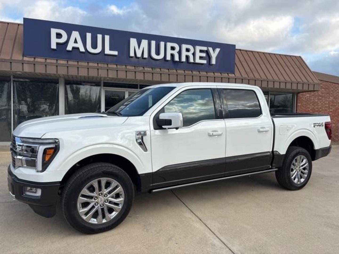 2024 Star White Metallic Tri-Coat Ford F-150 King Ranch (1FTFW6L87RF) with an 3.5L V6 EcoBoost engine, Automatic transmission, located at 1105 E Mulberry, Kaufman, TX, 75142, (972) 962-2151, 32.589550, -96.300926 - White 2024 Ford F-150 4D SuperCrew King Ranch 4WD 10-Speed Automatic 3.5L V6 EcoBoost 4WD.<br><br><br>Please call Paul Murrey Ford Inc. In Kaufman Texas A Family Dealership Since 1952 Serving the Dallas Fort Worth and East Texas areas for over 70 years. Please call 972-962-2151 www.murreyford.com ww - Photo#2