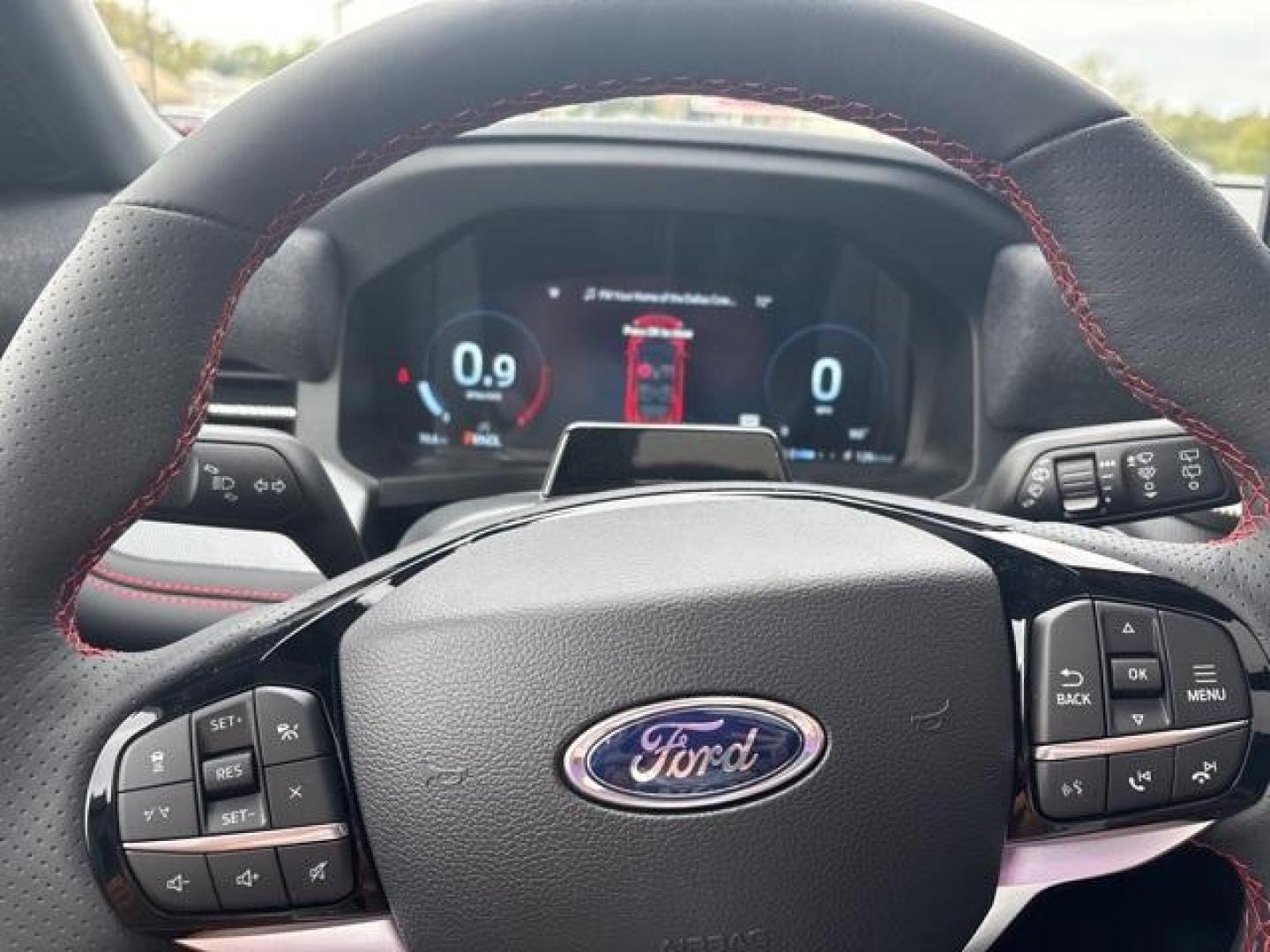 2025 Rapid Red Metallic Tinted Clearcoat /Onyx Ford Explorer ST-Line (1FMUK8KH9SG) with an 2.3L EcoBoost I-4 engine, Automatic transmission, located at 1105 E Mulberry, Kaufman, TX, 75142, (972) 962-2151, 32.589550, -96.300926 - Red 2025 Ford Explorer 4D Sport Utility ST-Line 4WD 10-Speed Automatic 2.3L EcoBoost I-4 4WD.<br><br>20/27 City/Highway MPG<br><br><br>Please call Paul Murrey Ford Inc. In Kaufman Texas A Family Dealership Since 1952 Serving the Dallas Fort Worth and East Texas areas for over 70 years. Please call 9 - Photo#22