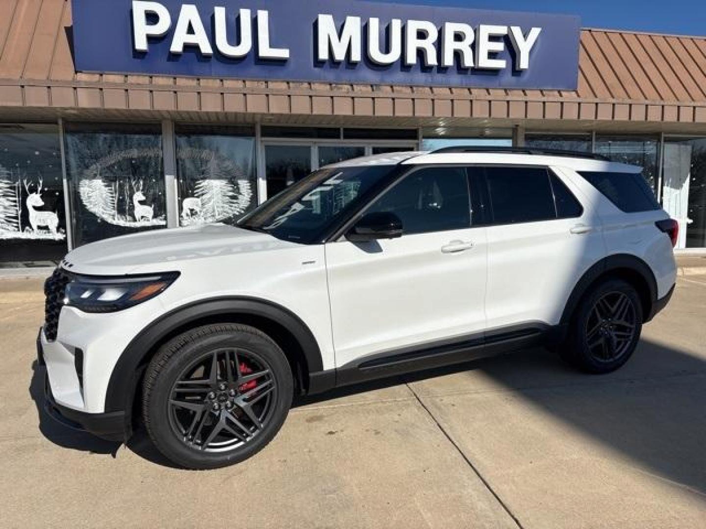 2025 White Metallic /Onyx Ford Explorer ST-Line (1FMUK7KHXSG) with an 2.3L EcoBoost I-4 engine, Automatic transmission, located at 1105 E Mulberry, Kaufman, TX, 75142, (972) 962-2151, 32.589550, -96.300926 - Star White Metallic Tri-Coat 2025 Ford Explorer 4D Sport Utility ST-Line RWD 10-Speed Automatic 2.3L EcoBoost I-4<br><br>21/28 City/Highway MPG<br><br><br>Please call Paul Murrey Ford Inc. In Kaufman Texas A Family Dealership Since 1952 Serving the Dallas Fort Worth and East Texas areas for over 70 - Photo#2