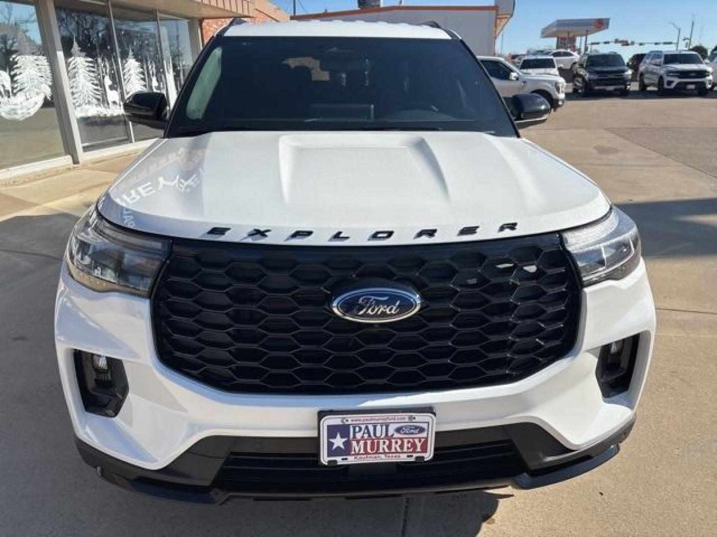 2025 White Metallic /Onyx Ford Explorer ST-Line (1FMUK7KHXSG) with an 2.3L EcoBoost I-4 engine, Automatic transmission, located at 1105 E Mulberry, Kaufman, TX, 75142, (972) 962-2151, 32.589550, -96.300926 - Star White Metallic Tri-Coat 2025 Ford Explorer 4D Sport Utility ST-Line RWD 10-Speed Automatic 2.3L EcoBoost I-4<br><br>21/28 City/Highway MPG<br><br><br>Please call Paul Murrey Ford Inc. In Kaufman Texas A Family Dealership Since 1952 Serving the Dallas Fort Worth and East Texas areas for over 70 - Photo#7