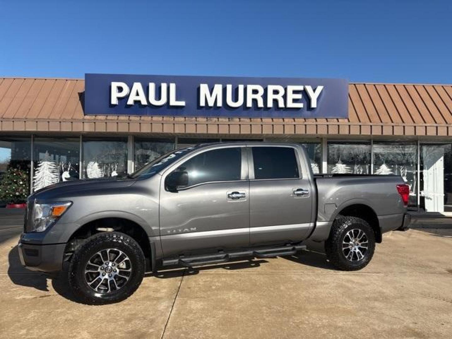 2021 Gun Metallic /Black Nissan Titan SV (1N6AA1EC9MN) with an 5.6L V8 DOHC 32V 400hp engine, Automatic transmission, located at 1105 E Mulberry, Kaufman, TX, 75142, (972) 962-2151, 32.589550, -96.300926 - Gun Metallic 2021 Nissan Titan 4D Crew Cab SV 4WD 9-Speed Automatic 5.6L V8 DOHC 32V 400hp 4WD. Priced below KBB Fair Purchase Price!<br><br><br>Odometer is 36522 miles below market average!<br><br><br>Please call Paul Murrey Ford Inc. In Kaufman Texas A Family Dealership Since 1952 Serving the Dall - Photo#0