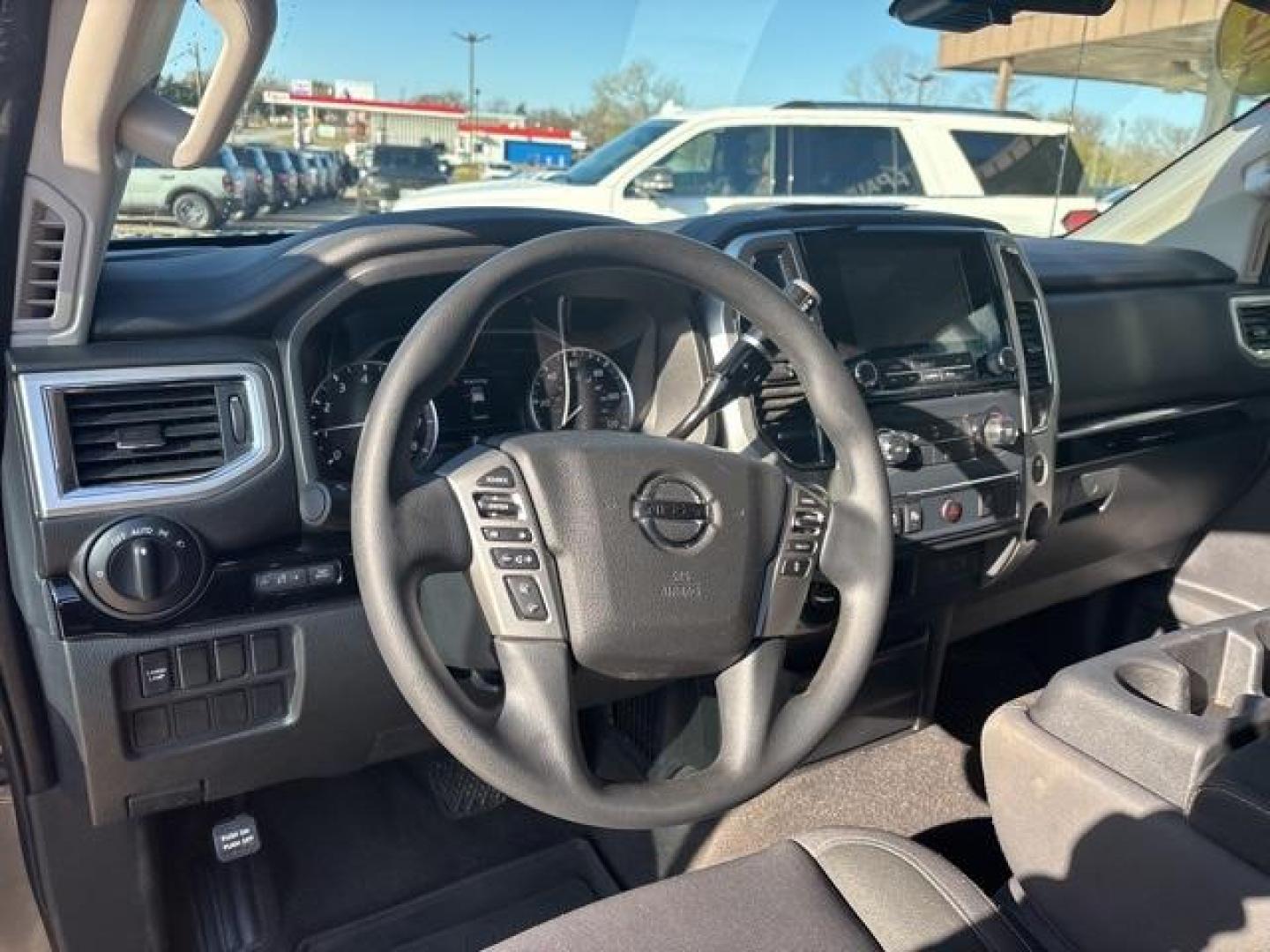 2021 Gun Metallic /Black Nissan Titan SV (1N6AA1EC9MN) with an 5.6L V8 DOHC 32V 400hp engine, Automatic transmission, located at 1105 E Mulberry, Kaufman, TX, 75142, (972) 962-2151, 32.589550, -96.300926 - Gun Metallic 2021 Nissan Titan 4D Crew Cab SV 4WD 9-Speed Automatic 5.6L V8 DOHC 32V 400hp 4WD. Priced below KBB Fair Purchase Price!<br><br><br>Odometer is 36522 miles below market average!<br><br><br>Please call Paul Murrey Ford Inc. In Kaufman Texas A Family Dealership Since 1952 Serving the Dall - Photo#10