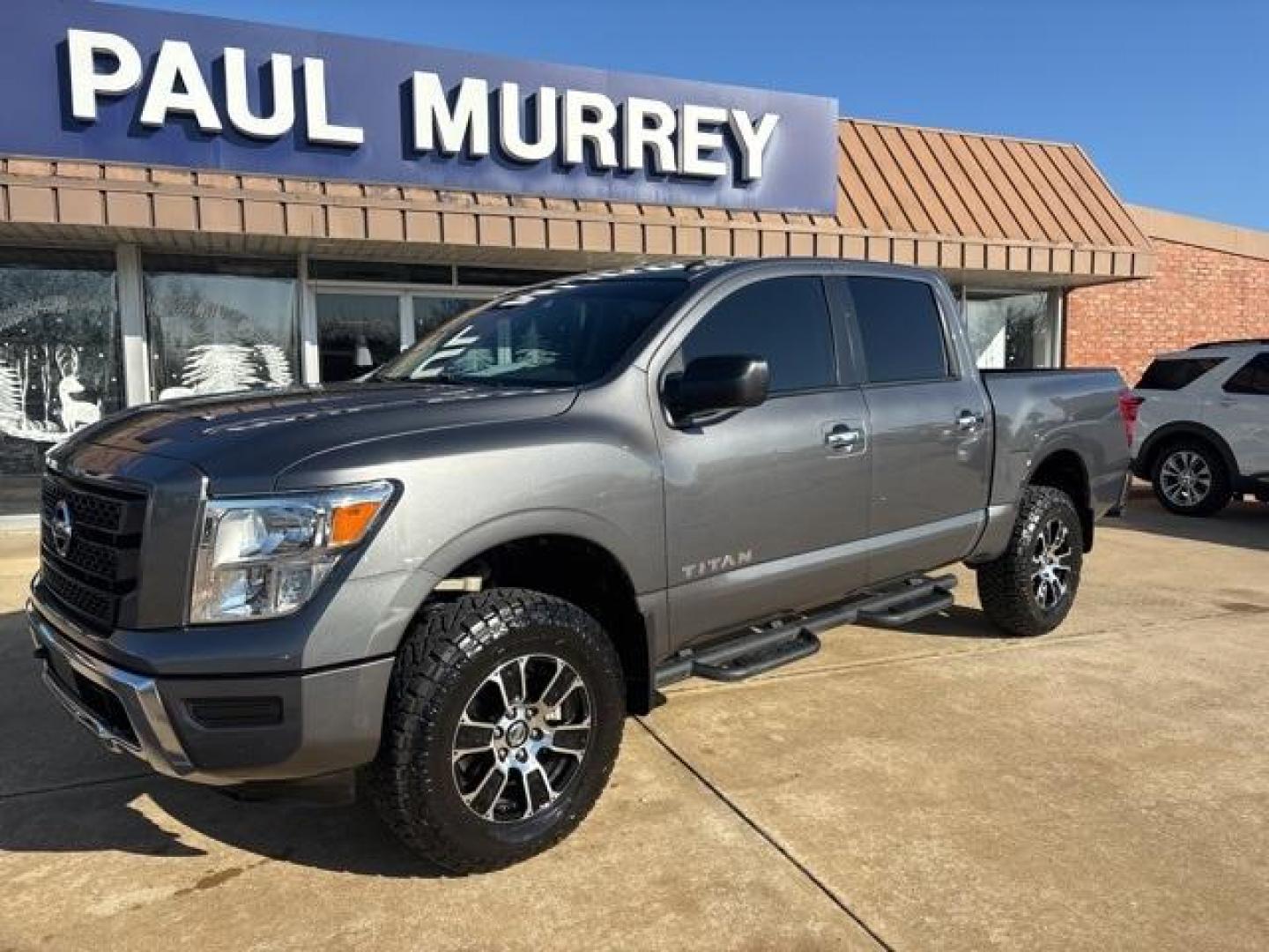 2021 Gun Metallic /Black Nissan Titan SV (1N6AA1EC9MN) with an 5.6L V8 DOHC 32V 400hp engine, Automatic transmission, located at 1105 E Mulberry, Kaufman, TX, 75142, (972) 962-2151, 32.589550, -96.300926 - Gun Metallic 2021 Nissan Titan 4D Crew Cab SV 4WD 9-Speed Automatic 5.6L V8 DOHC 32V 400hp 4WD. Priced below KBB Fair Purchase Price!<br><br><br>Odometer is 36522 miles below market average!<br><br><br>Please call Paul Murrey Ford Inc. In Kaufman Texas A Family Dealership Since 1952 Serving the Dall - Photo#2