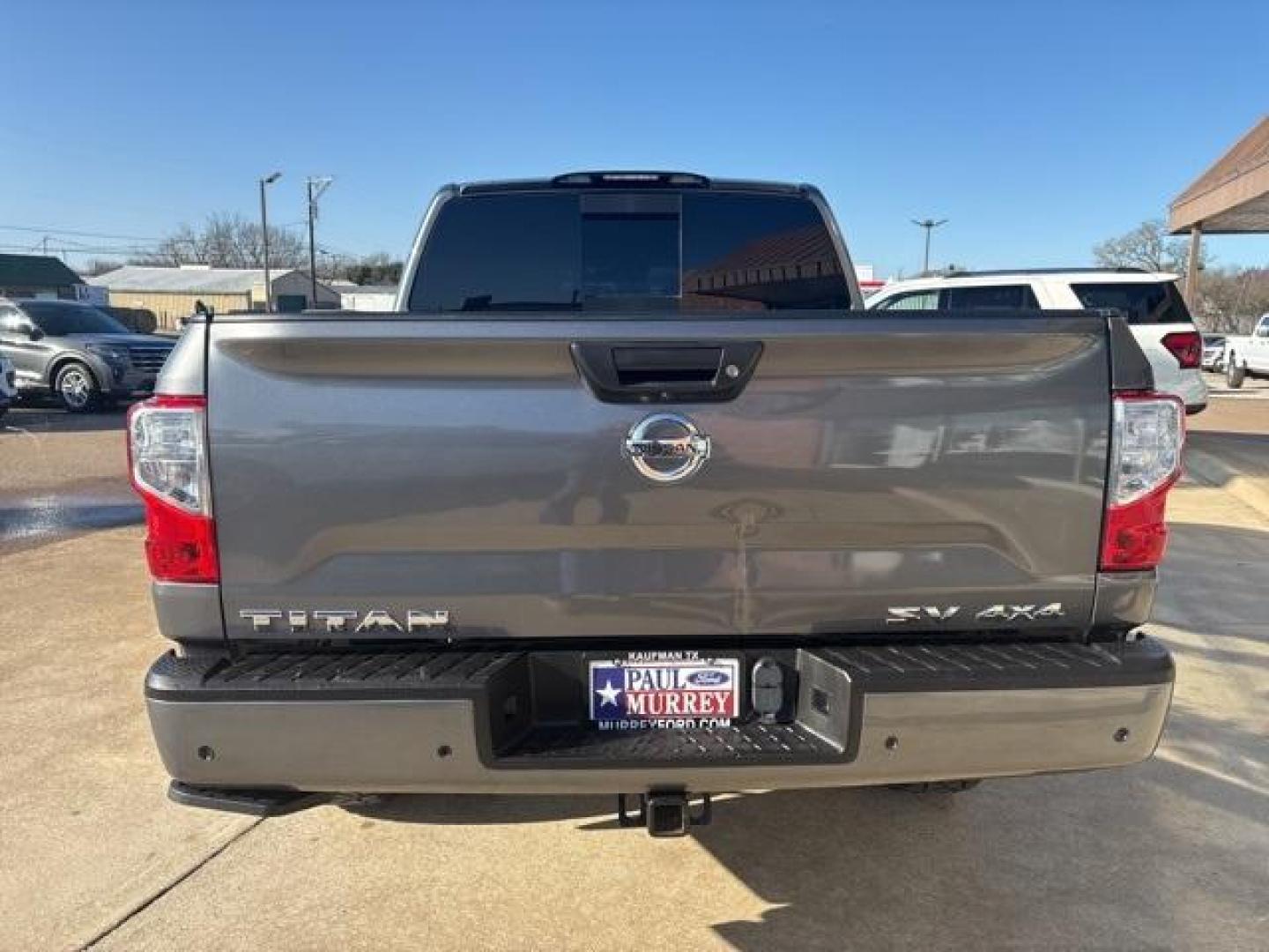 2021 Gun Metallic /Black Nissan Titan SV (1N6AA1EC9MN) with an 5.6L V8 DOHC 32V 400hp engine, Automatic transmission, located at 1105 E Mulberry, Kaufman, TX, 75142, (972) 962-2151, 32.589550, -96.300926 - Gun Metallic 2021 Nissan Titan 4D Crew Cab SV 4WD 9-Speed Automatic 5.6L V8 DOHC 32V 400hp 4WD. Priced below KBB Fair Purchase Price!<br><br><br>Odometer is 36522 miles below market average!<br><br><br>Please call Paul Murrey Ford Inc. In Kaufman Texas A Family Dealership Since 1952 Serving the Dall - Photo#4