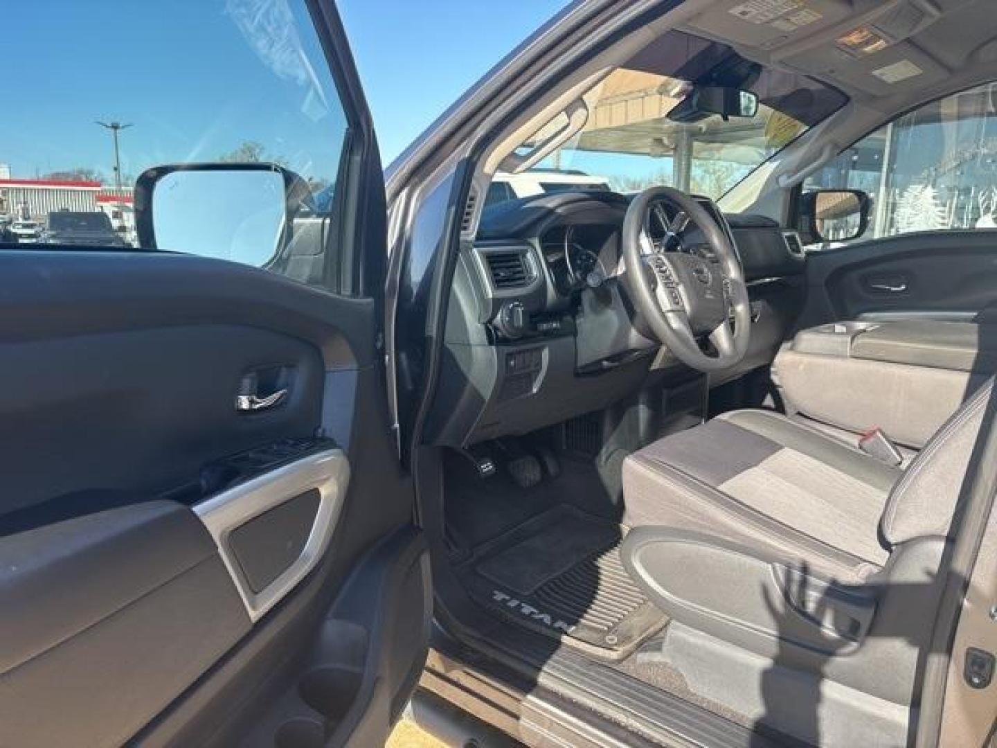 2021 Gun Metallic /Black Nissan Titan SV (1N6AA1EC9MN) with an 5.6L V8 DOHC 32V 400hp engine, Automatic transmission, located at 1105 E Mulberry, Kaufman, TX, 75142, (972) 962-2151, 32.589550, -96.300926 - Gun Metallic 2021 Nissan Titan 4D Crew Cab SV 4WD 9-Speed Automatic 5.6L V8 DOHC 32V 400hp 4WD. Priced below KBB Fair Purchase Price!<br><br><br>Odometer is 36522 miles below market average!<br><br><br>Please call Paul Murrey Ford Inc. In Kaufman Texas A Family Dealership Since 1952 Serving the Dall - Photo#8