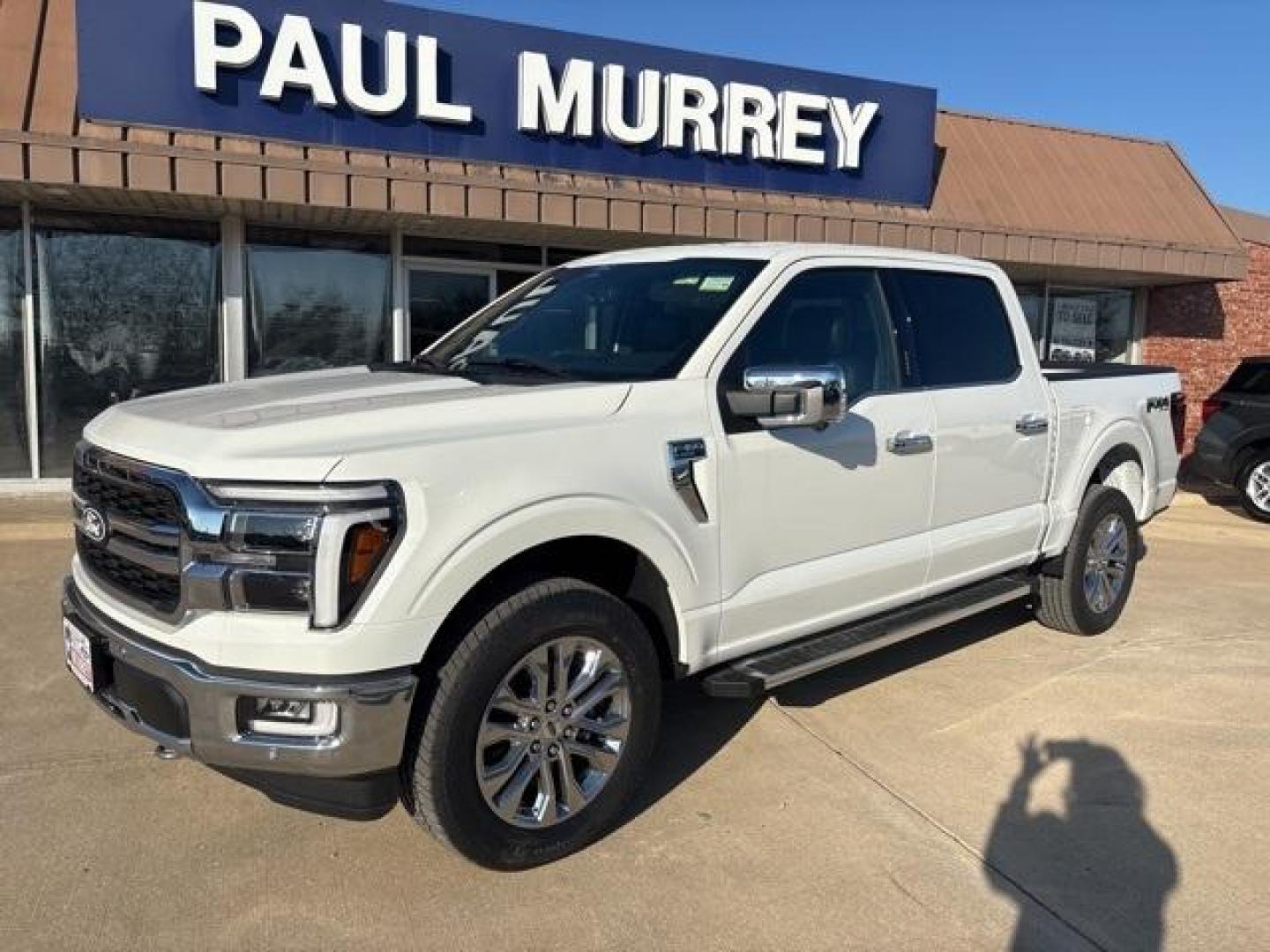 2024 White Metallic /Black Ford F-150 Lariat (1FTFW5L8XRF) with an 3.5L V6 EcoBoost engine, Automatic transmission, located at 1105 E Mulberry, Kaufman, TX, 75142, (972) 962-2151, 32.589550, -96.300926 - Star White Metallic Tri-Coat 2024 Ford F-150 4D SuperCrew Lariat 4WD 10-Speed Automatic 3.5L V6 EcoBoost 4WD.<br><br><br>Please call Paul Murrey Ford Inc. In Kaufman Texas A Family Dealership Since 1952 Serving the Dallas Fort Worth and East Texas areas for over 70 years. Please call 972-962-2151 ww - Photo#2