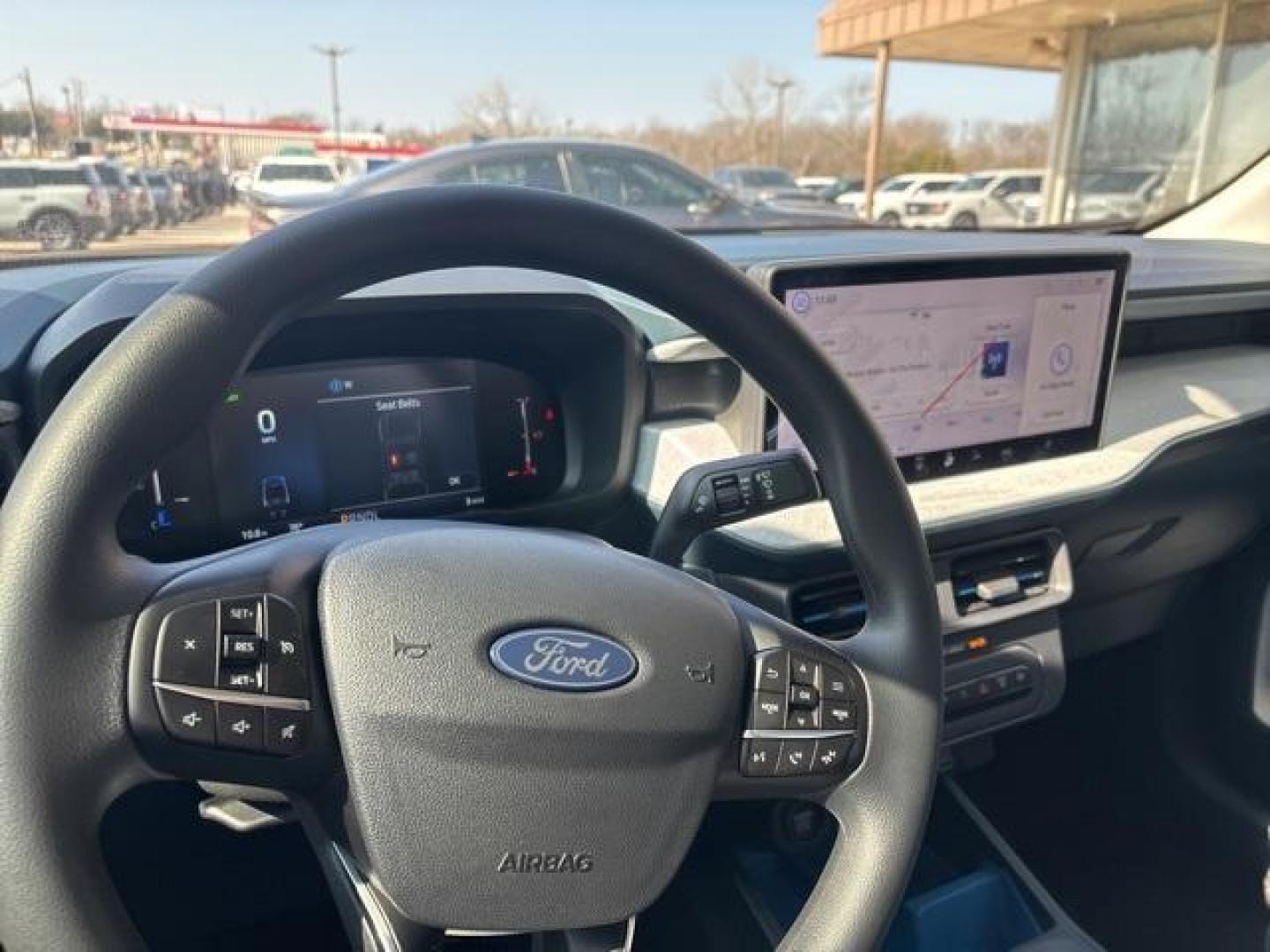 2025 Space White Metallic /Blue Ford Maverick XLT (3FTTW8H3XSR) with an 2.5L I-4 Hybrid engine, CVT transmission, located at 1105 E Mulberry, Kaufman, TX, 75142, (972) 962-2151, 32.589550, -96.300926 - Photo#8