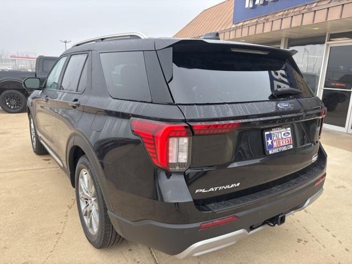 2025 Agate Black Metallic Ford Explorer Platinum (1FMUK7HH2SG) with an 2.3L EcoBoost I-4 engine, Automatic transmission, located at 1105 E Mulberry, Kaufman, TX, 75142, (972) 962-2151, 32.589550, -96.300926 - Black 2025 Ford Explorer 4D Sport Utility Platinum RWD 10-Speed Automatic 2.3L EcoBoost I-4<br><br>20/29 City/Highway MPG<br><br><br>Please call Paul Murrey Ford Inc. In Kaufman Texas A Family Dealership Since 1952 Serving the Dallas Fort Worth and East Texas areas for over 70 years. Please call 972 - Photo#3